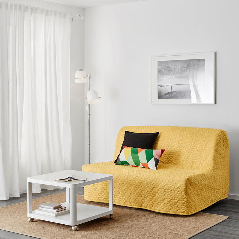 canapé jaune ikea lycksele