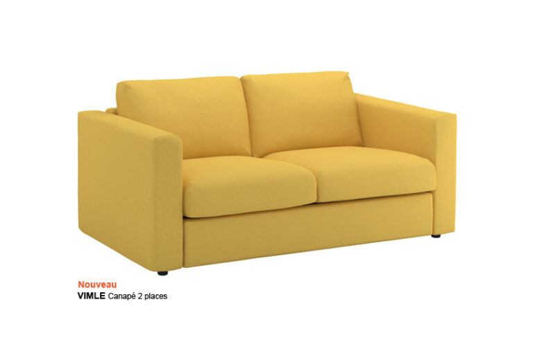 canapé ikea jaune Vimle pour test et avis