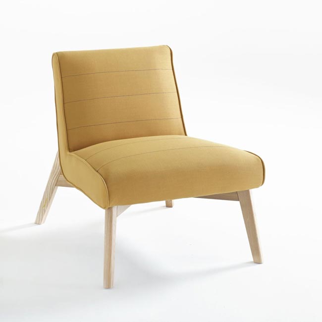 fauteuil jimi jaune moutarde