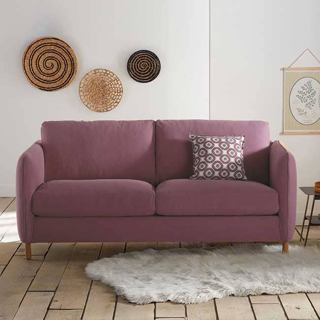 Avis sur le canapé 3 places rose Loméeo - Touslescanapes.com