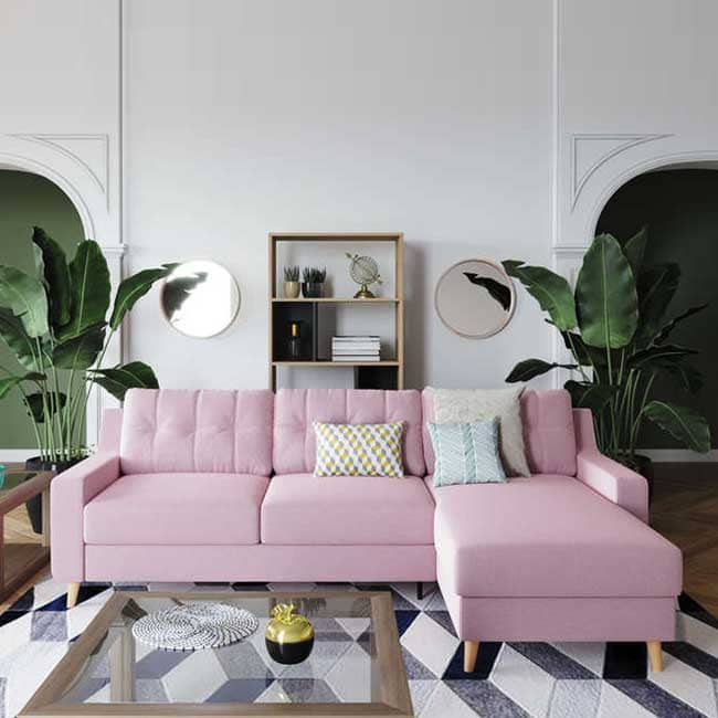 Avis sur le canapé d'angle rose Conforama Salvea - Touslescanapes.com