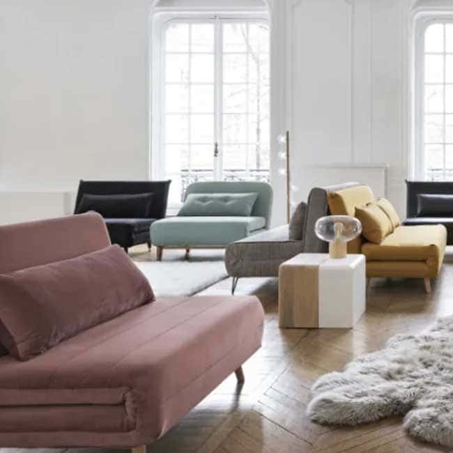 Avis sur le canapé rose velours Nio - Touslescanapes.com