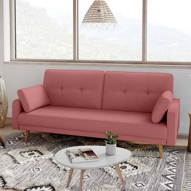 Avis sur le canapé scandinave rose Elga - Touslescanapes.com