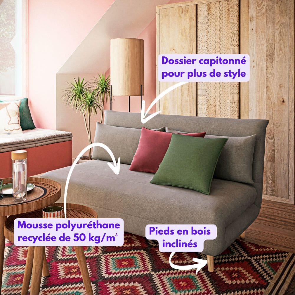 canape nio maison du monde dans le salon décoré