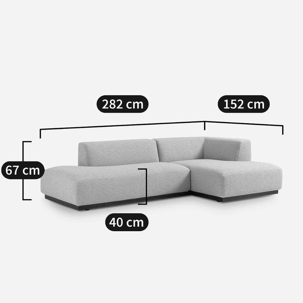 dimensions du canapé jacobo de La Redoute AMPM