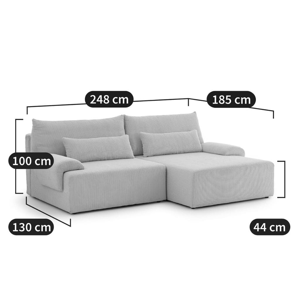 Dimensions et taille du canapé Maona de La Redoute