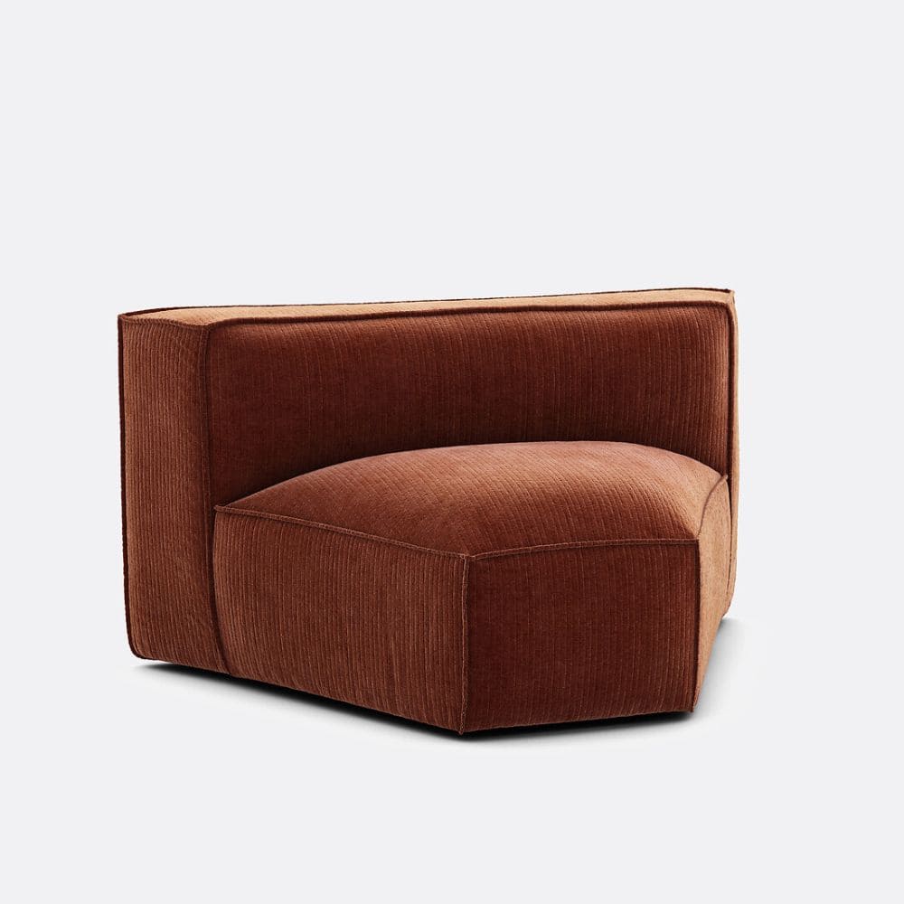 Angle modulable canapé Seven La Redoute terracotta