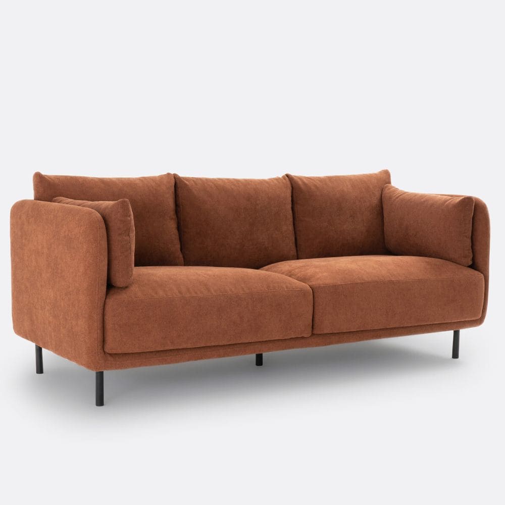 Canapé Victor en terracotta de La Redoute