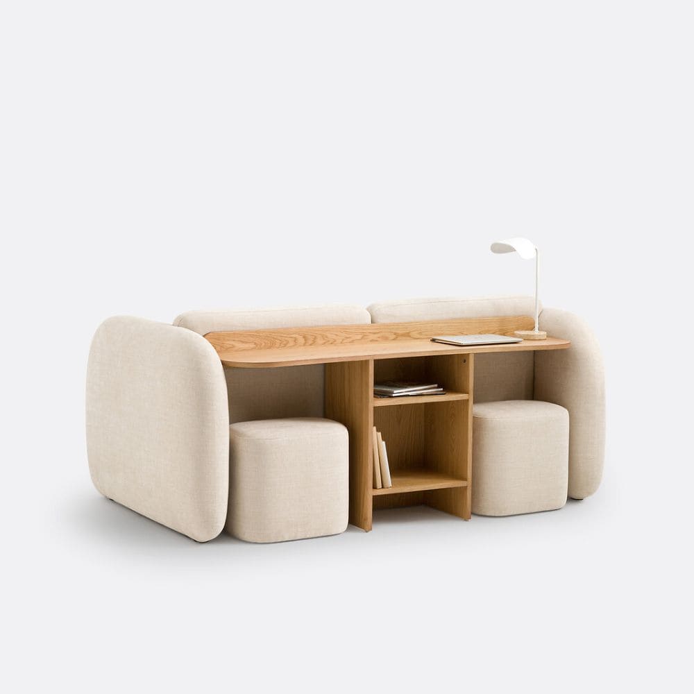 Vue de dos du canapé Berile La Redoute avec rangement