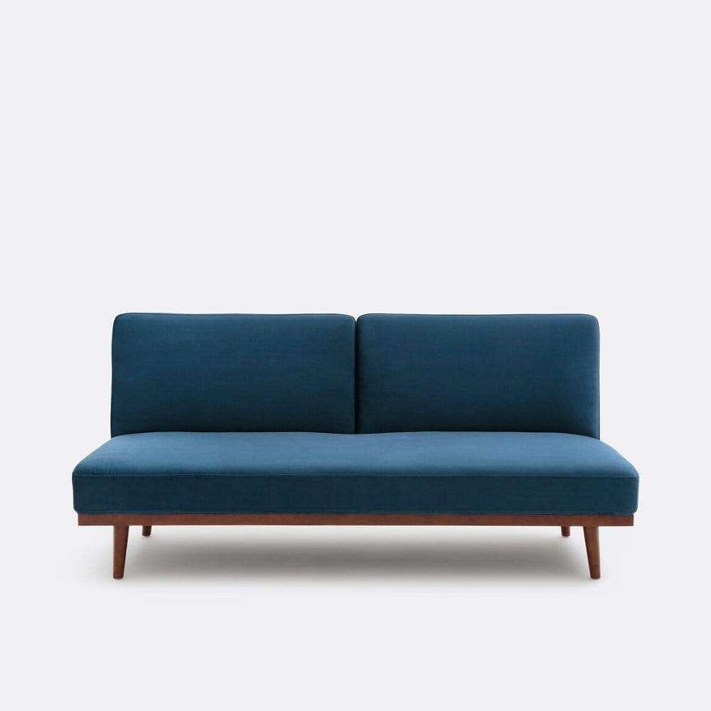 canape-cooly-la-redoute-touslescanapes (1) Banquette Cooly en velours bleu Cooly La Redoute