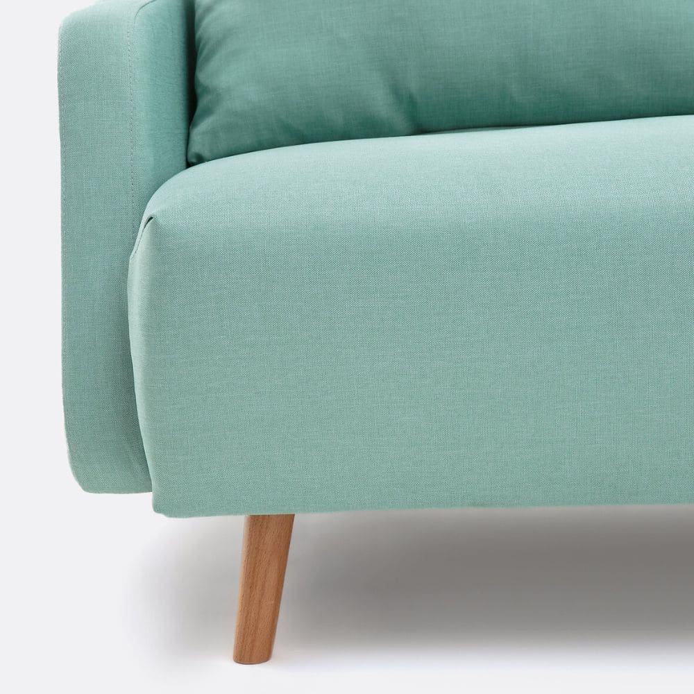 Pieds en bois du canapé Cosico La Redoute en tissu