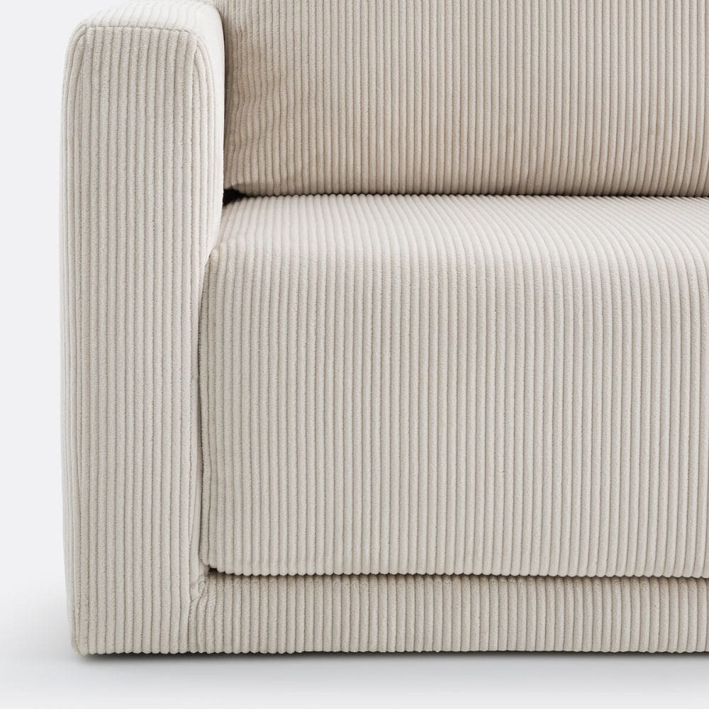 Assise confortable en velours côtelé du canapé Hani La Redoute