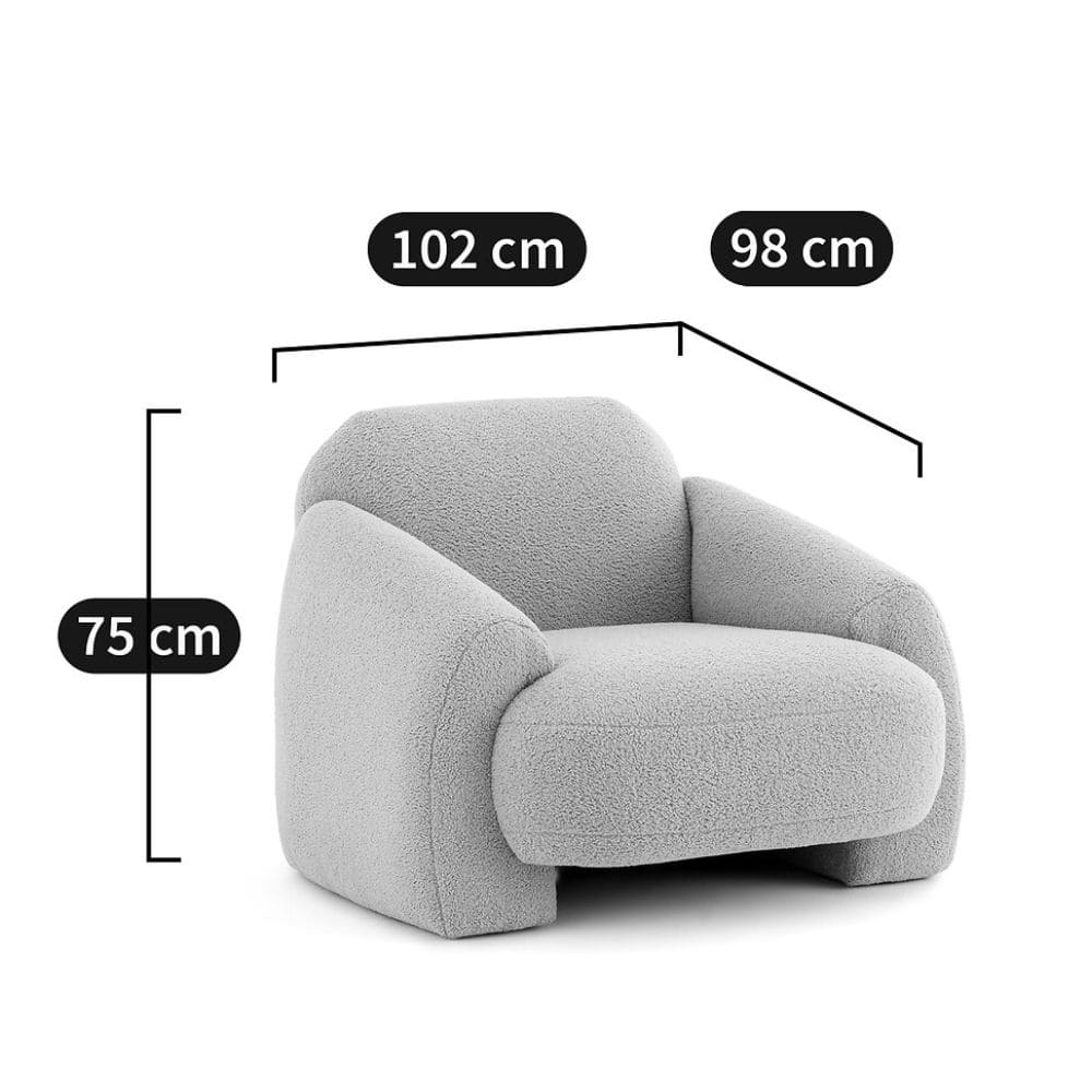 Dimensions du fauteuil Machoa La Redoute