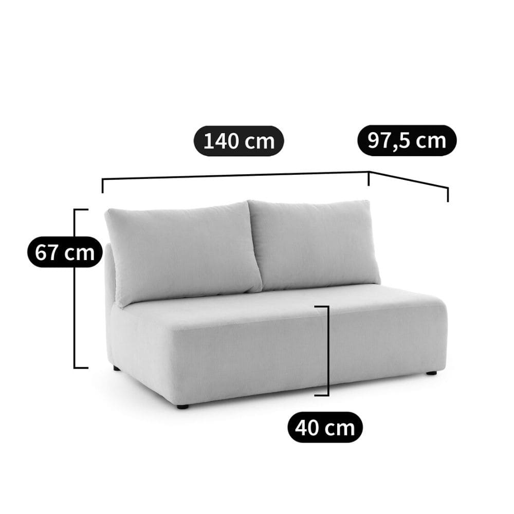 Dimensions du canapé Monica La Redoute