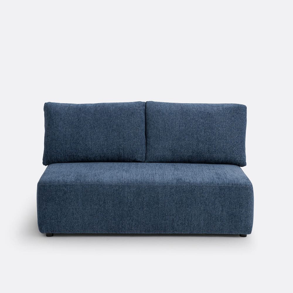 vue de face du canapé Monica La Redoute en bleu