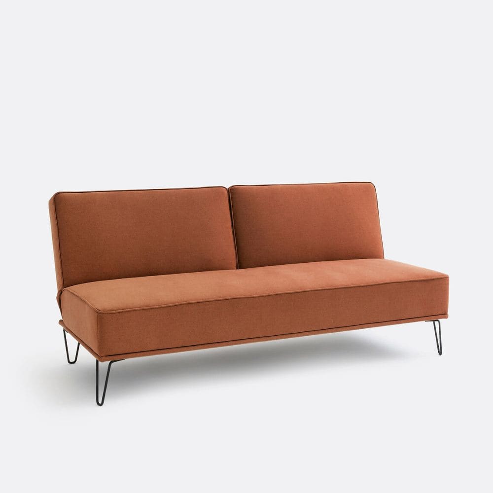 Banquette Vees La Redoute en terracotta 