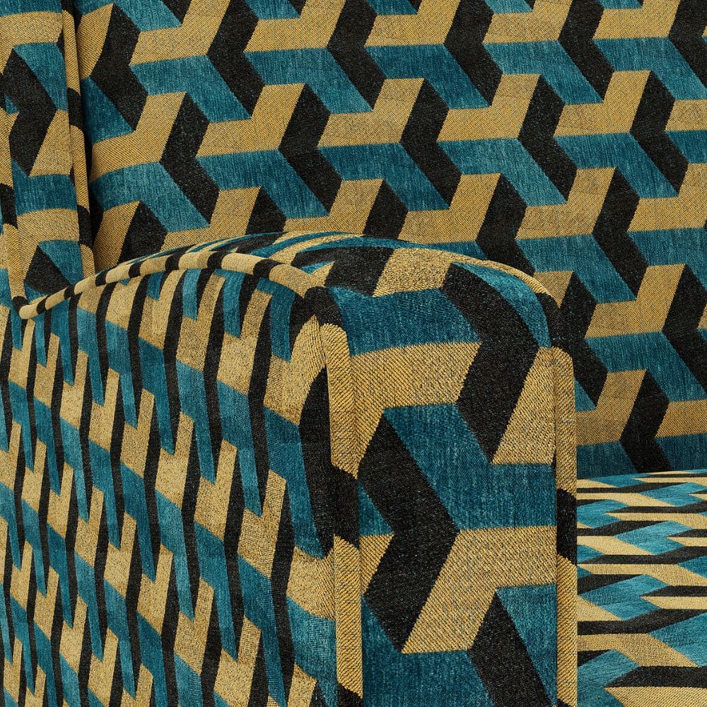 Canapé Y La Redoute avec revêtement Art Deco avec accoudoir fin