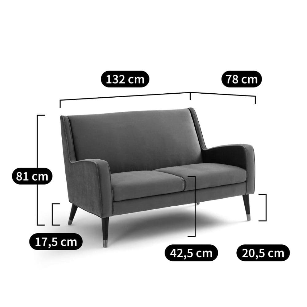 Dimensions du canapé Y La Redoute 2 places pour studio, chambre d'amie ou salon secondaire