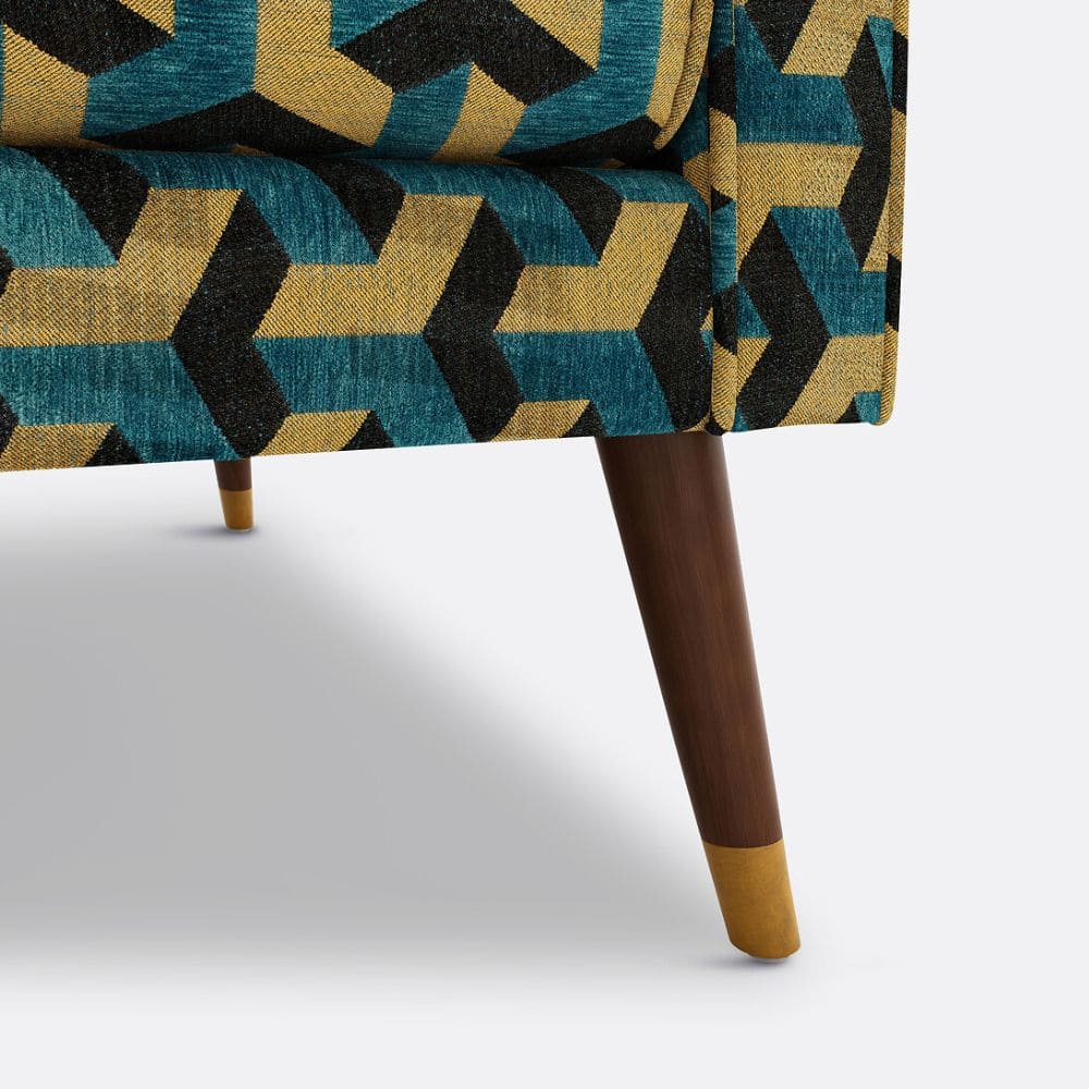 Pieds inclinés en bois du canapé Y La Redoute 