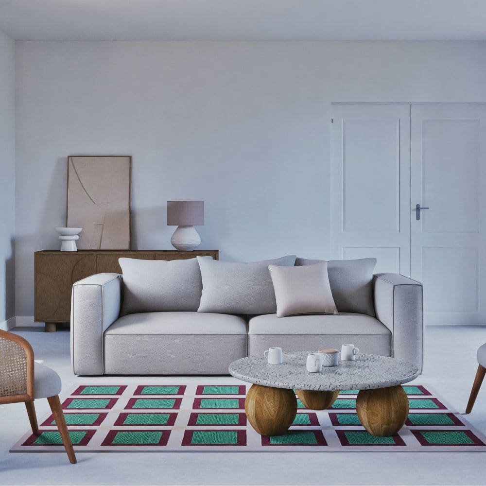canape-barack-maison-du-monde-touslescanapes (2) Dans un salon scandinave se trouve le canapé Barack Maison du Monde en gris