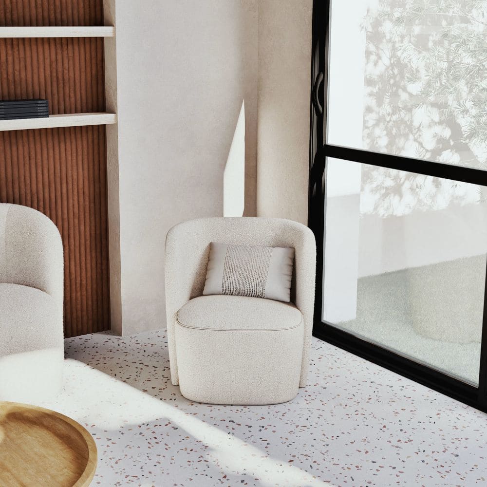 canape-bobun-maison-du-monde-touslescanapes (9) Fauteuil Bobun Maison du Monde bouclette dans un salon moderne