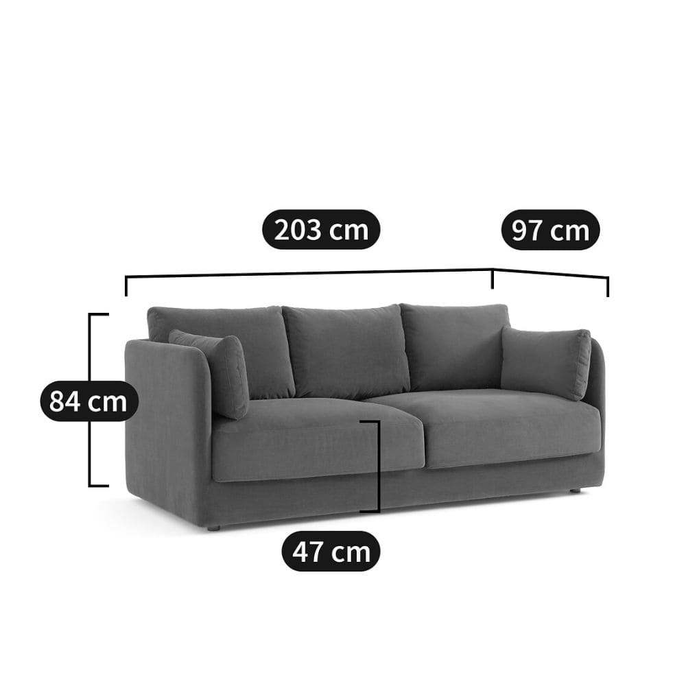 canape-carmel-la-redoute-touslescanapes (2) Dimensions du canapé Carmel La Redoute 3 places