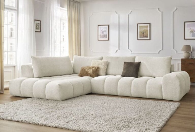 Canapé Everest Bobochic en L dans salon cosy - Touslescanapes