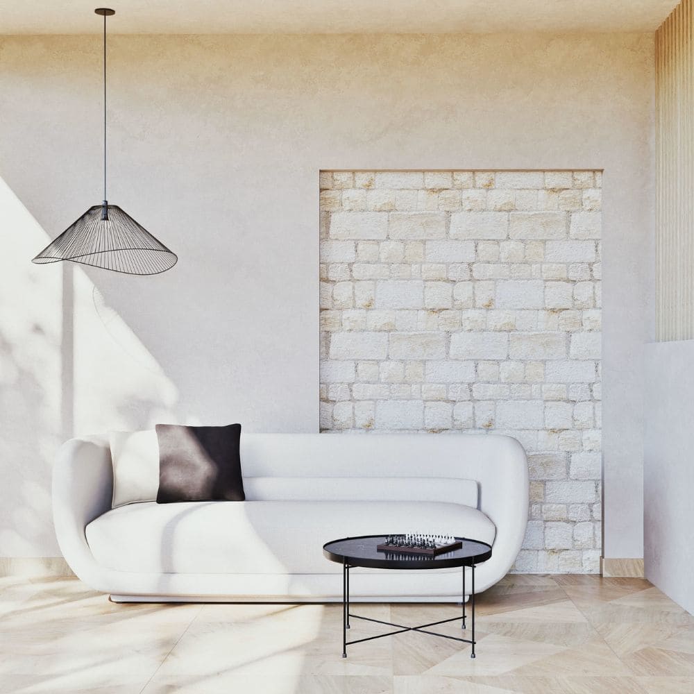 canape-flare-maison-du-monde-touslescanapes (6) Canapé Flare Maisons du Monde beige dans salon cosy