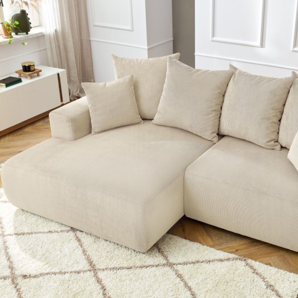 Canapé Enjoy Bobochic avec méridienne dans salon 