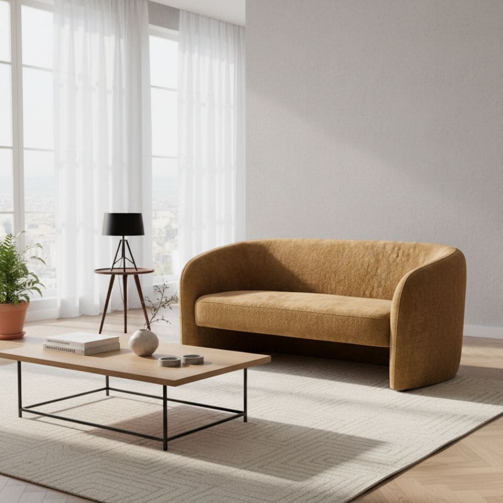 Canapé Landine La Redoute dans beau salon lumineux