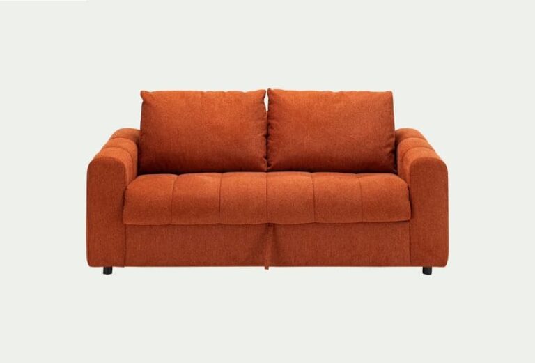Canapé Athosde Alinea 3 places convertible en tissu Loft - brun rustrel - Touslescanapes