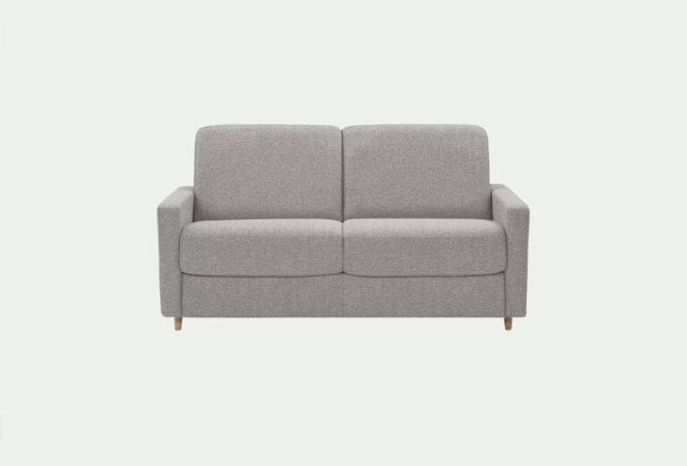 Canapé 3 places convertible en tissu matelas densité 25kg/m3 - gris borie Gaya Alinea - Touslescanapes