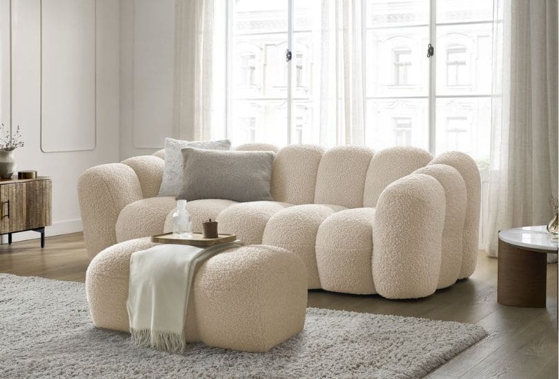 Canapé Hippolyte Bobochic : test approfondi d’un canapé bouclette qui n’a rien d’un simple effet de mode
