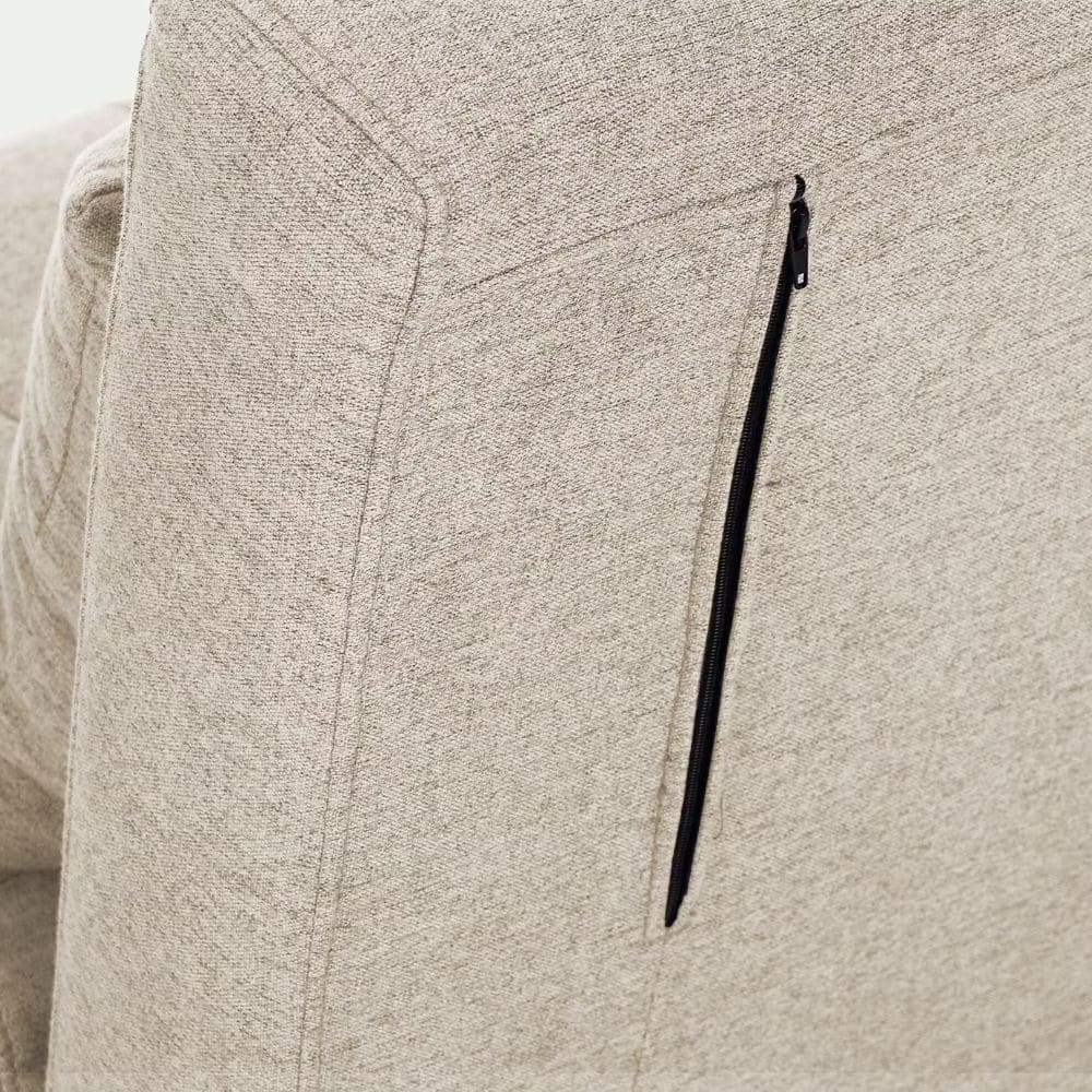 Fermeture éclair discrète pour cacher les pieds du Canapé Noli Alinea