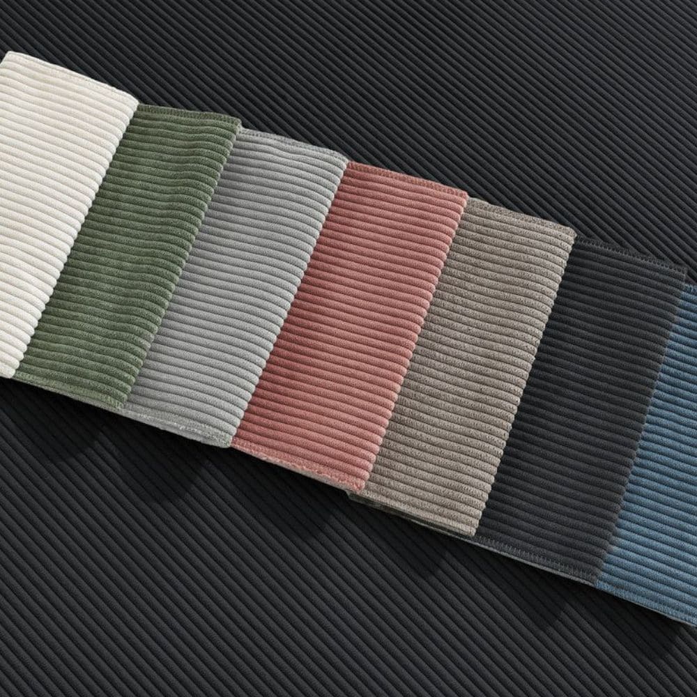 Types de revêtements en velours côtelé de toutes les couleurs 