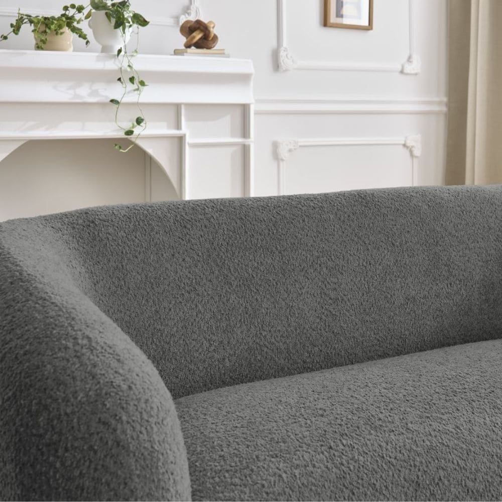 Dossier bas et arrondis du canapé Celine Bobochic