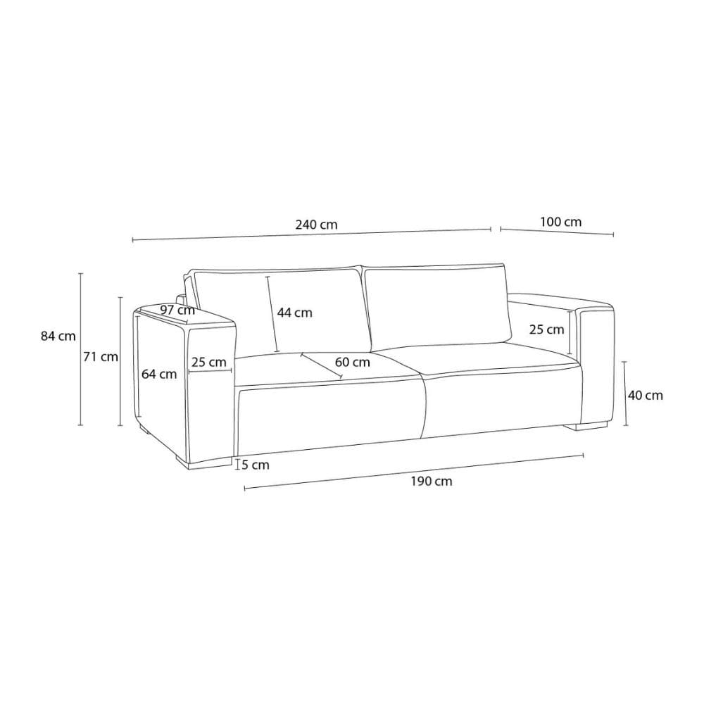 Dimensions du canapé Chelsea Bobochic  