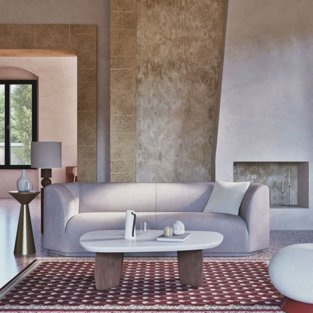 Canapé Gaspard Maisons du Monde 3 / 4 places dans beau salon cosy