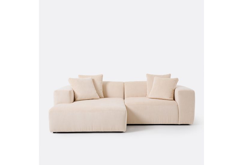 Canapé Liora La Redoute : angle gauche velours côtelé, mais l&rsquo;assise à 30 kg/m3 tient-elle la distance ?