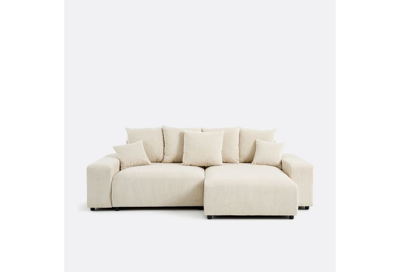 Canapé Lomi La Redoute : angle convertible en velours, mais la mousse à 30 kg/m3 fera-t-elle illusion longtemps ?