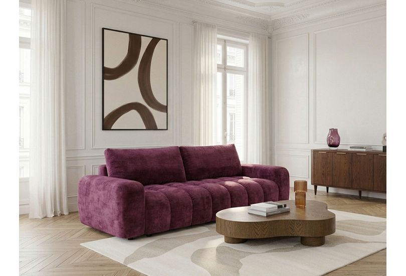 Canapé Jules Bobochic : convertible en tissu lisse, un couchage d&rsquo;appoint qui a des limites