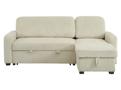 Canapé d’angle convertible Galio, Conforama