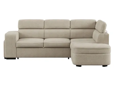 Canapé d’angle convertible Luna, Conforama