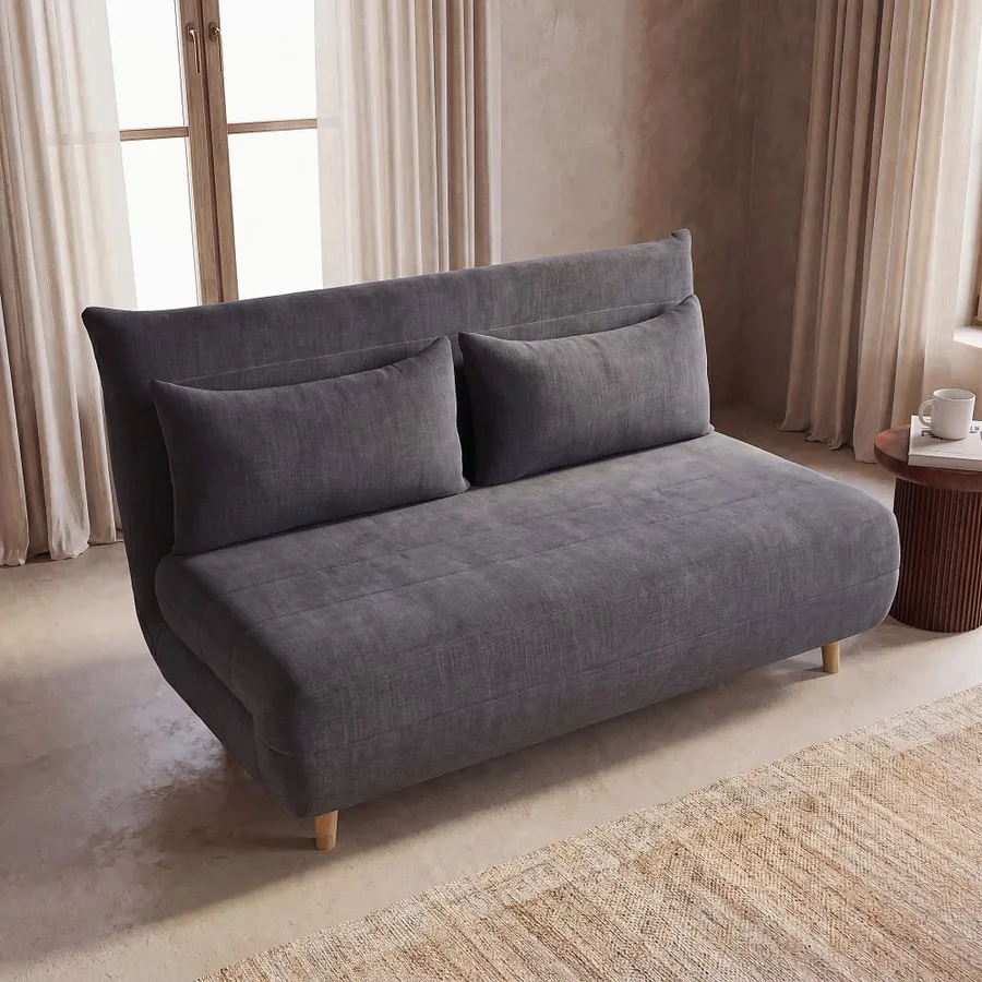 Canapé Canapé Nio Maisons du Monde, coloris clic-clac gris anthracite